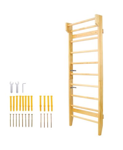 Streamdale Multi-Purpose Swedish Ladder and Pull-Up Bar for Gymnastics, Physical Therapy, and Home Workouts