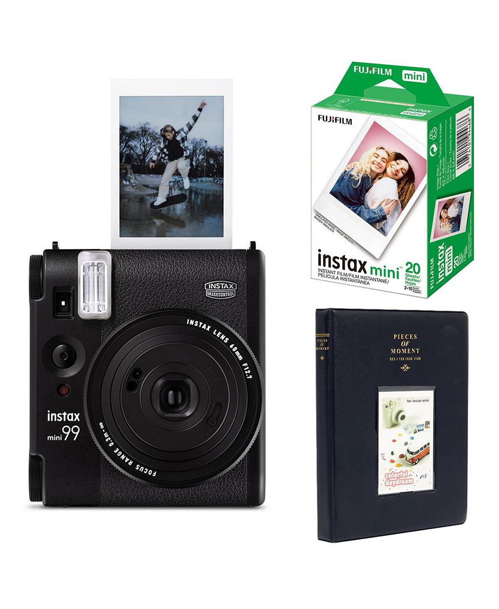 Пленочная камера Fujifilm Instax Mini 99, черная, с упаковкой пленки и фотоальбомом