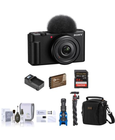 Sony ZV-1F 4K Directional-Mic Vlogging Camera Bundle