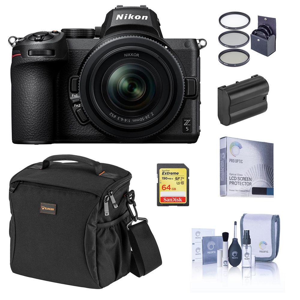 Nikon Z5 беззеркальная камера с зум-объективом Z 24-50mm f/4-6.3 и набором аксессуаров