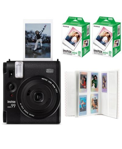 Фотоаппарат Fujifilm Instax Mini 99 Instant Film Camera, Matte Black, комплект с пленкой и альбомом