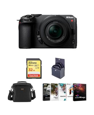 Nikon Z 30 беззеркальная камера формата DX с объективом 16-50mm, комплект с программным обеспечением Corel PC Photo & Video Editing Suite, картой памяти SD 32GB, сумкой, 46mm