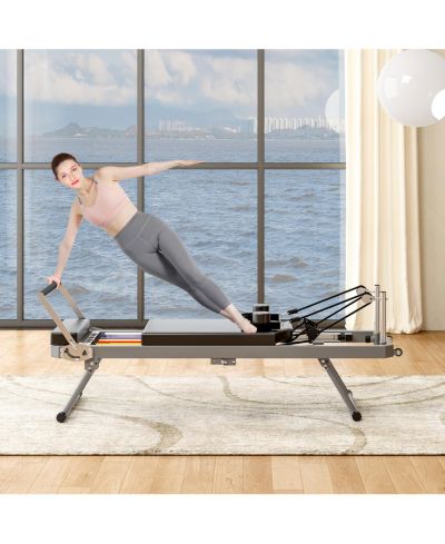 Streamdale Pilates core bed, foldable home high quality, yoga studio same commercial fitness equipment, black