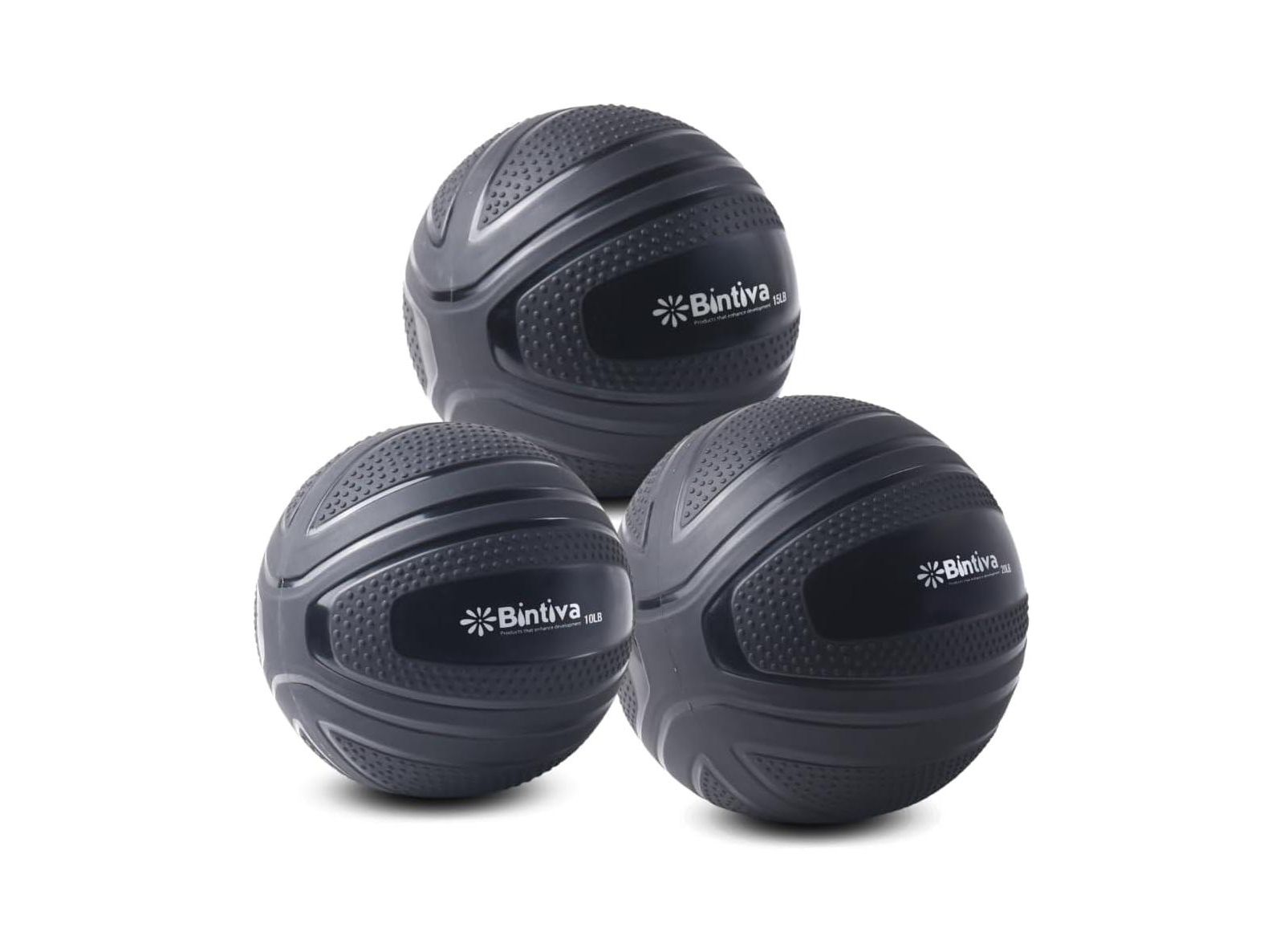 Bintiva Textured Slam Ball Kit - Black