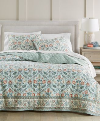 Charter Club Jacobean Border 3-Pc. Quilt Set, Full/Queen, Exclusively at Macy's