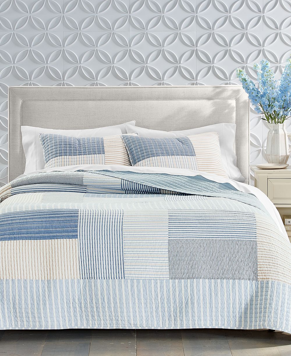 Charter Club Seaside Patchwork 2-Pc. Quilt Set, Twin, Exclusively at Macy's