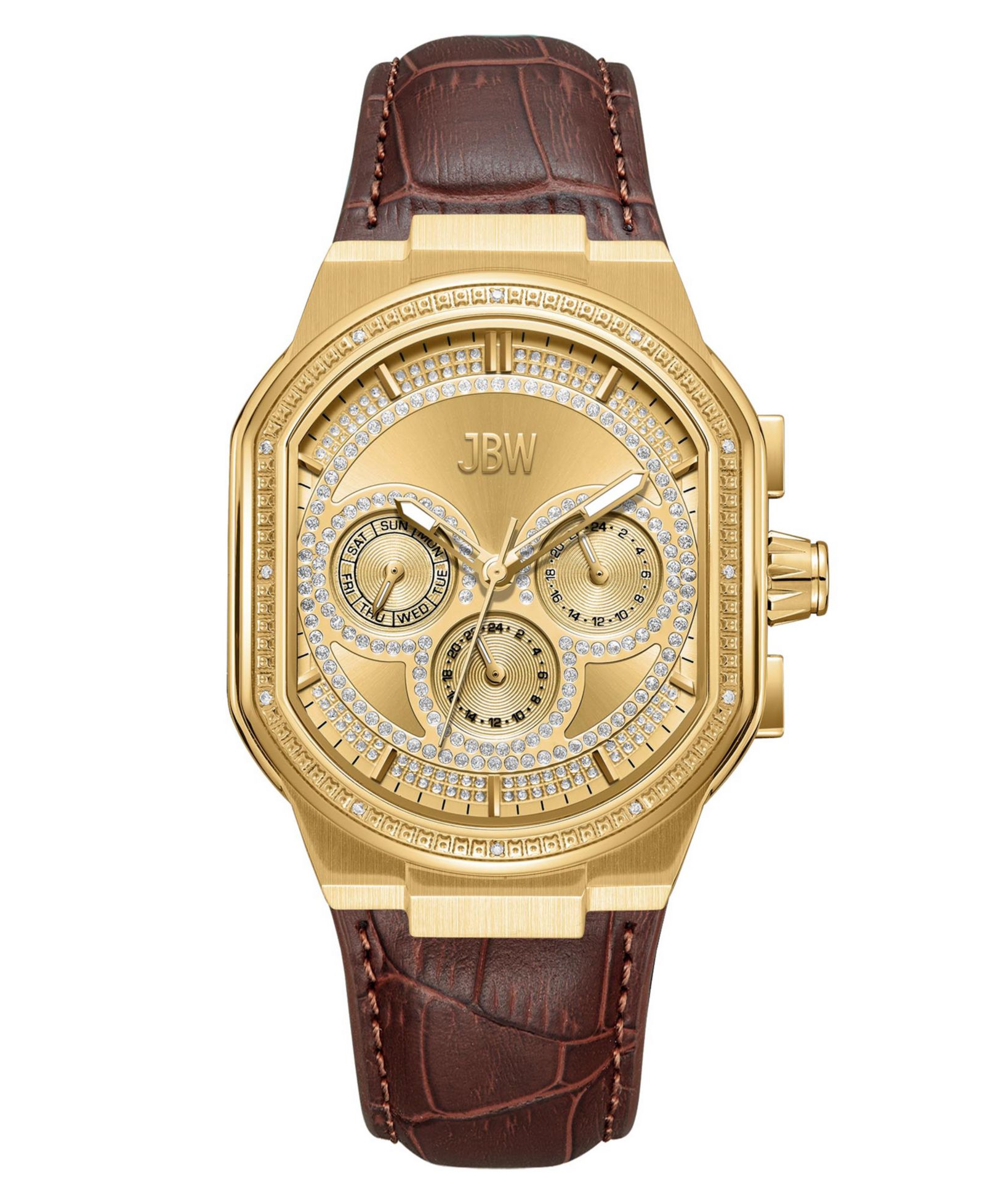 Мужские наручные часы JBW Men's Orion Diamond из нержавеющей стали