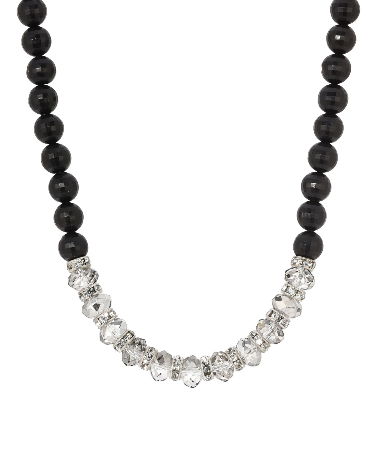 Ожерелье 2028 Black Acrylic Bead Crystal Glass