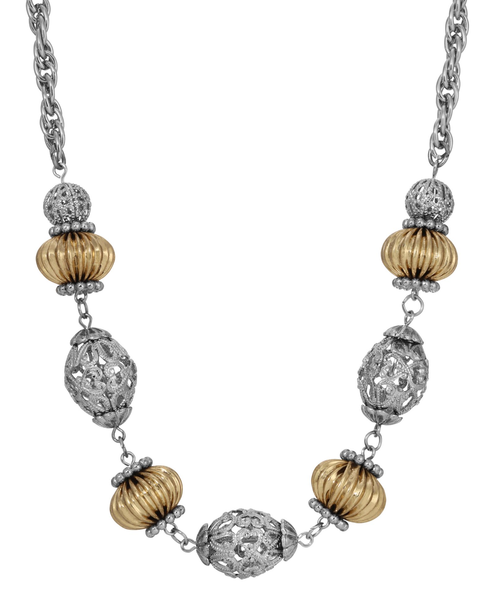 Ожерелье-чокер 2028 Two-Tone Filigree Bead Collar