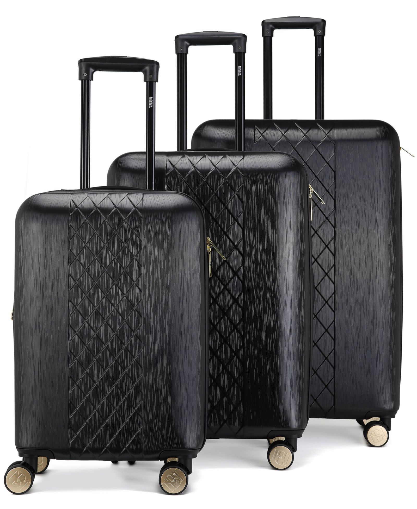 Набор чемоданов Badgley Mischka Diamond 3-Piece Expandable Spinner
