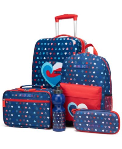 Nautica Kids Adventure 5-Piece Back to School Carry-On Luggage Set