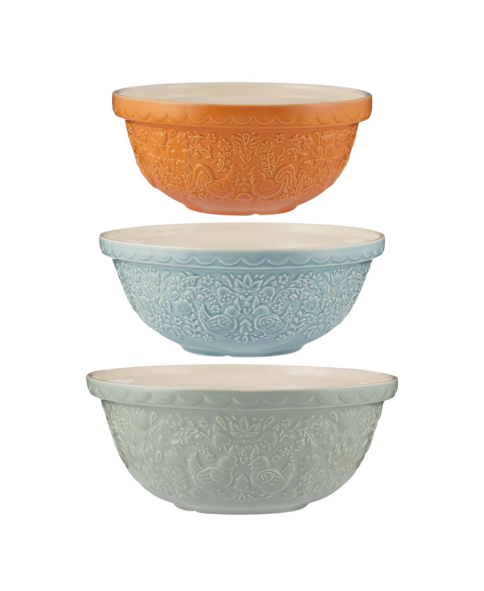 Mason Cash Home to Roost Mixing Bowls, Set of 3
