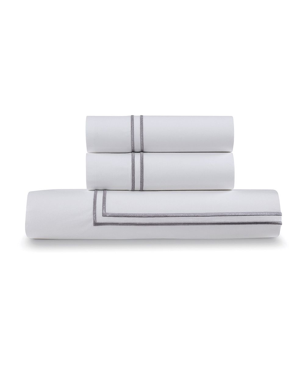 Ella Jayne Percale Satin Stitched 3-Pc. Duvet Cover Set, Twin/Twin XL