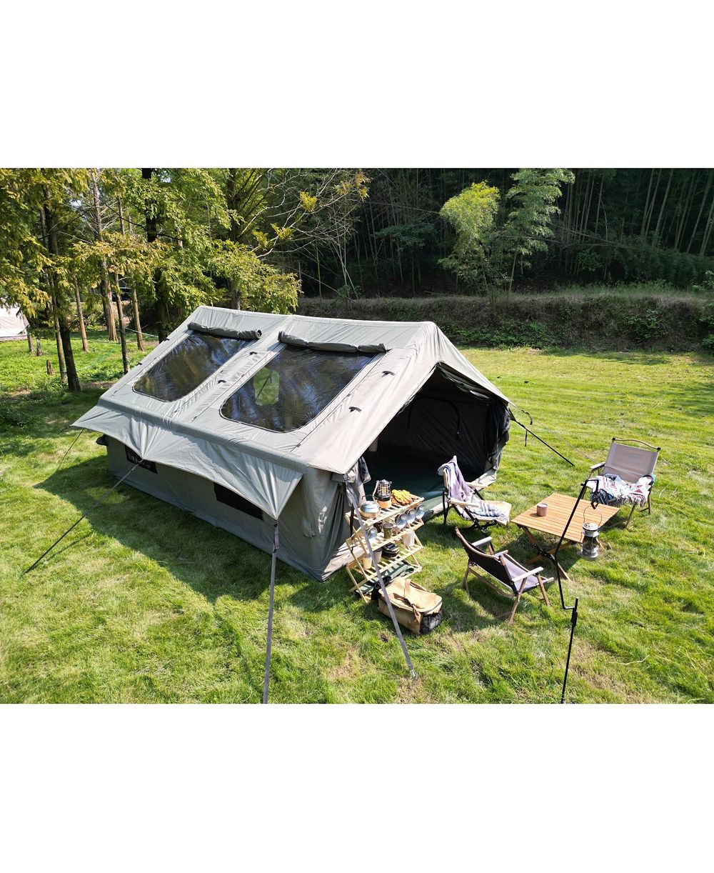 Палатка Streamdale 9.8' x 13' Air Glamping, водонепроницаемая, 4-сезонная с насосом (Army Green)