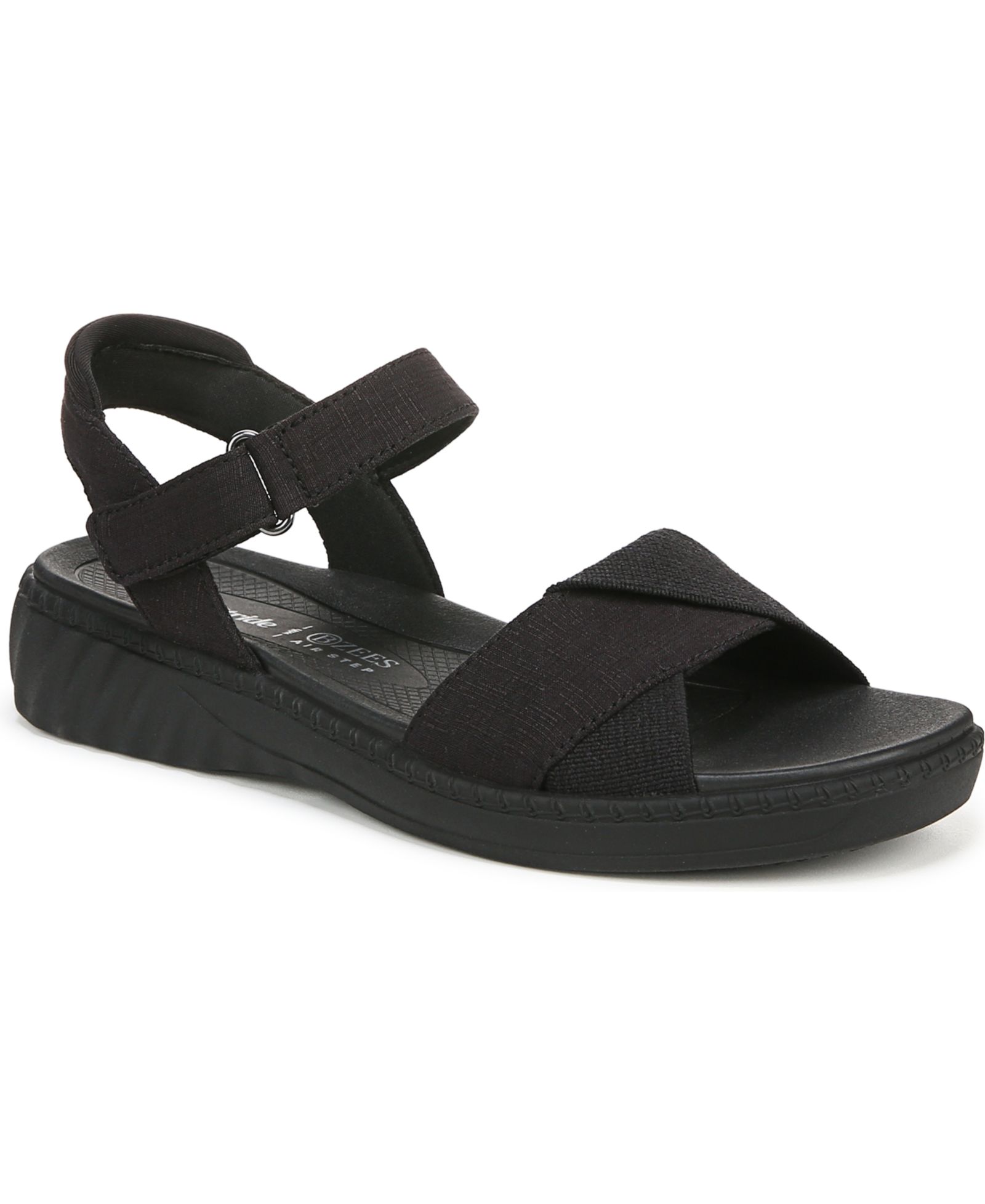 LifeStride Women's Lane Washable Open Round Toe Strappy Sandals