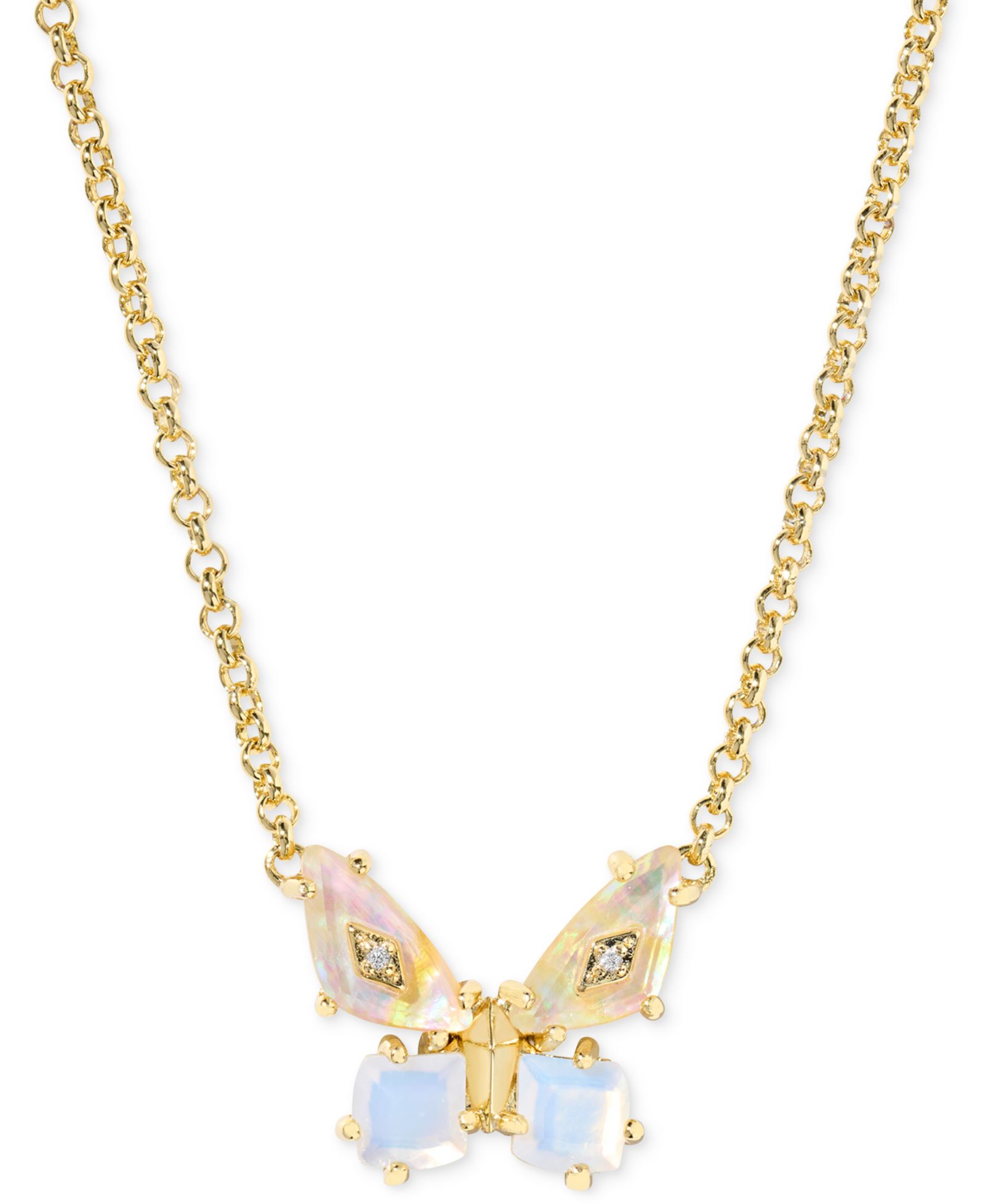 Подвеска-кулон Kendra Scott Mixed Stone Butterfly, 16" + 3" extender