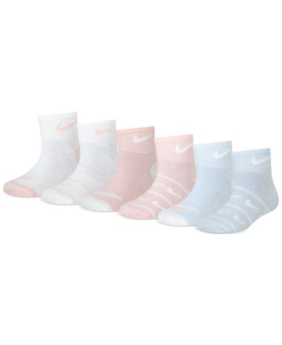 Детские носки Nike Girls' 4-7 Ankle Socks, 6-Pack