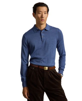 Polo Ralph Lauren Men's Wool Polo-Collar Sweater