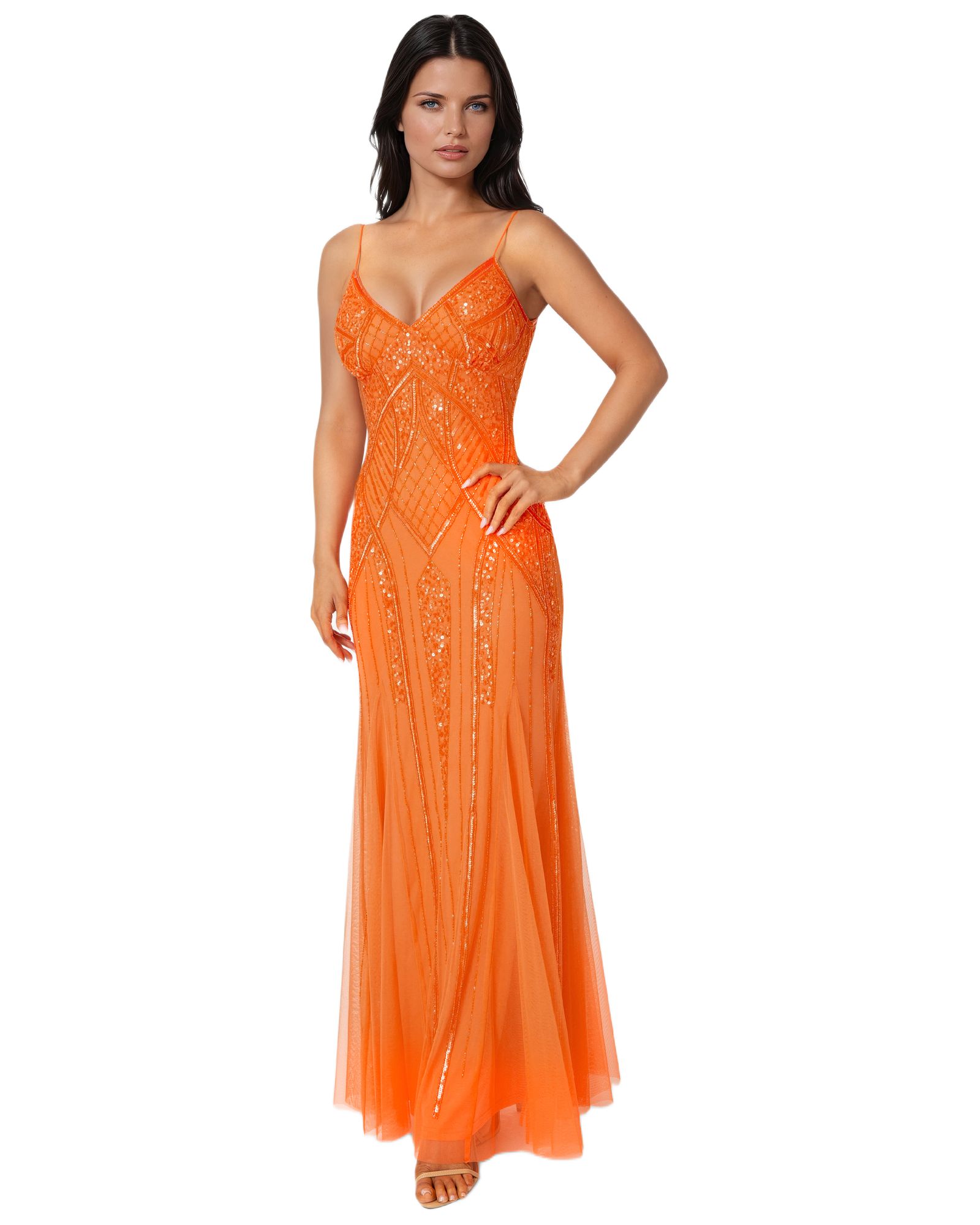 Bebe Women's Beaded Gown