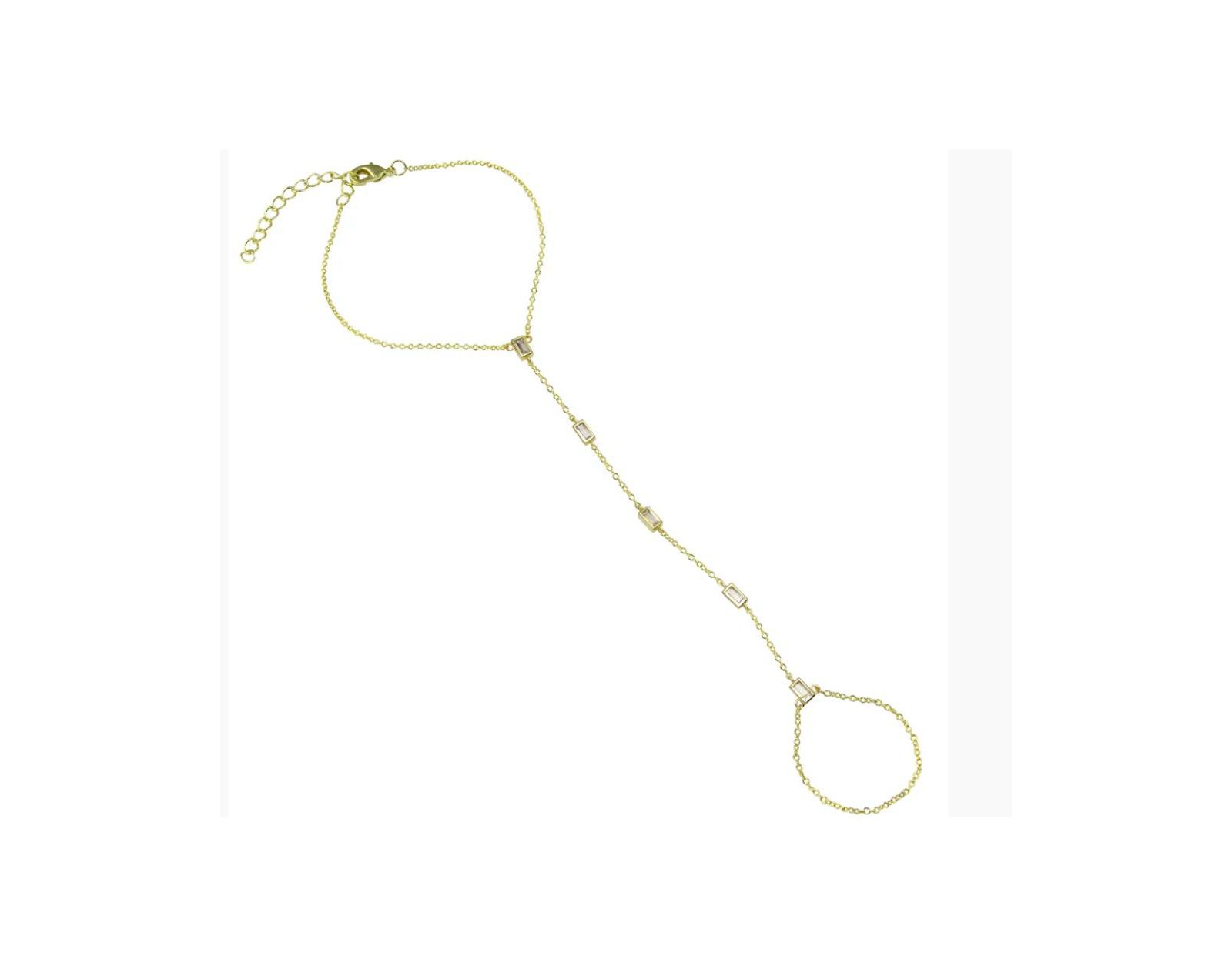 Браслет Etoielle Hand Chain Tone Baguette Cubic Zirconia Accents