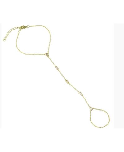 Браслет Etoielle Hand Chain Tone Baguette Cubic Zirconia Accents