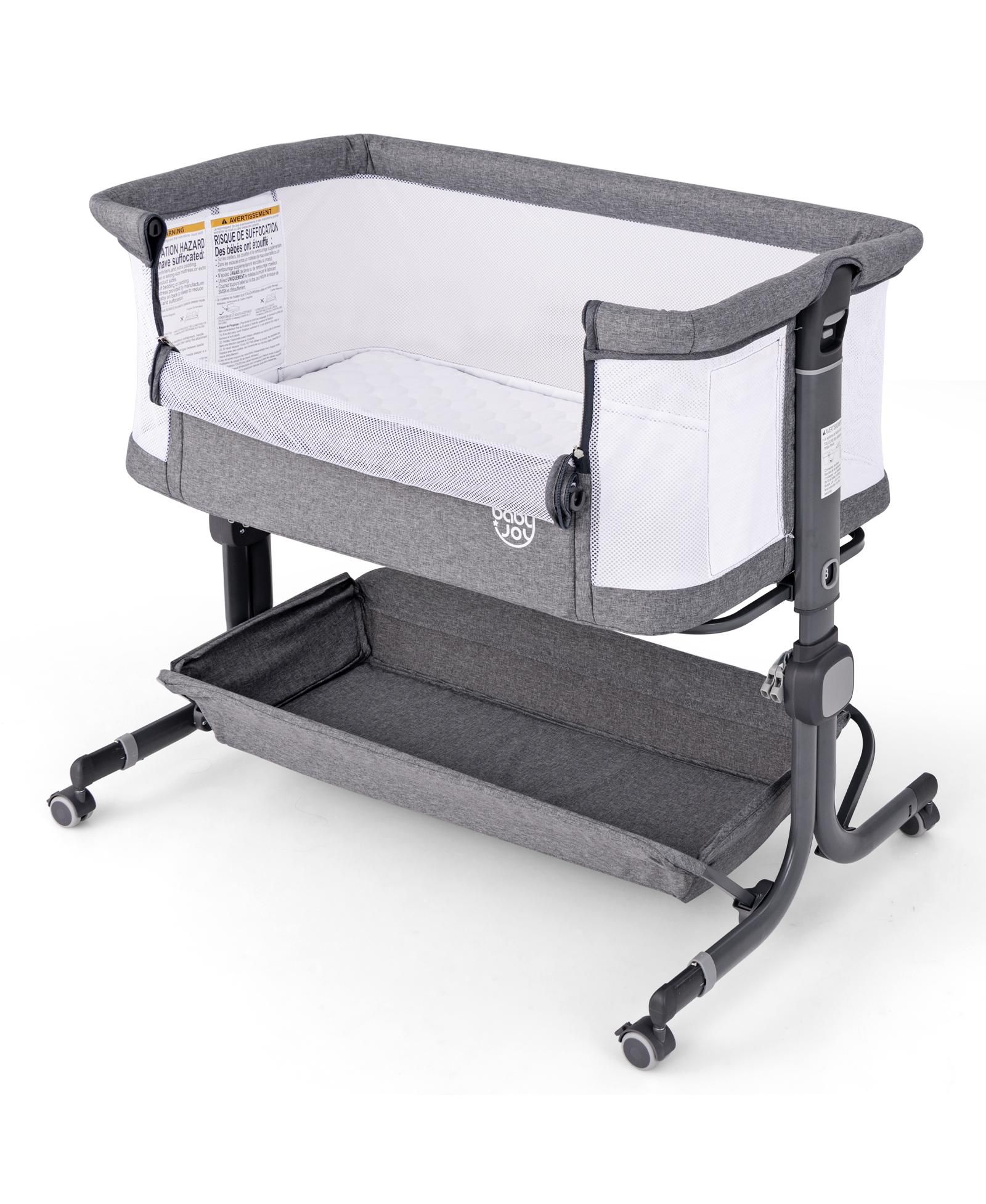 GOUUN Baby Bassinet Bedside Sleeper with 6-Level Height