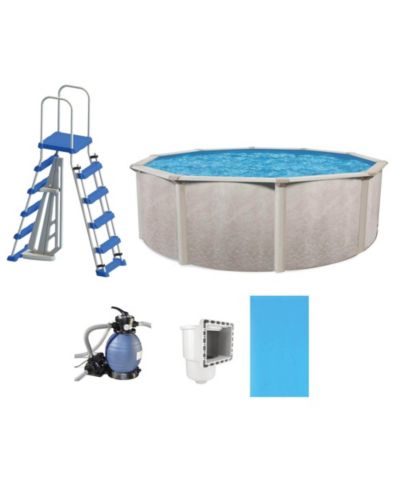 Aquarian Phoenix 15ft x 52in Above Ground Swimming Pool Kit and Pump and Ladder Kit