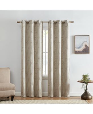Elrene Home Fashions набор из 2 штор Elrene Home Fashions Palmetto Lattice Embroidered Blackout Window Curtain Panel