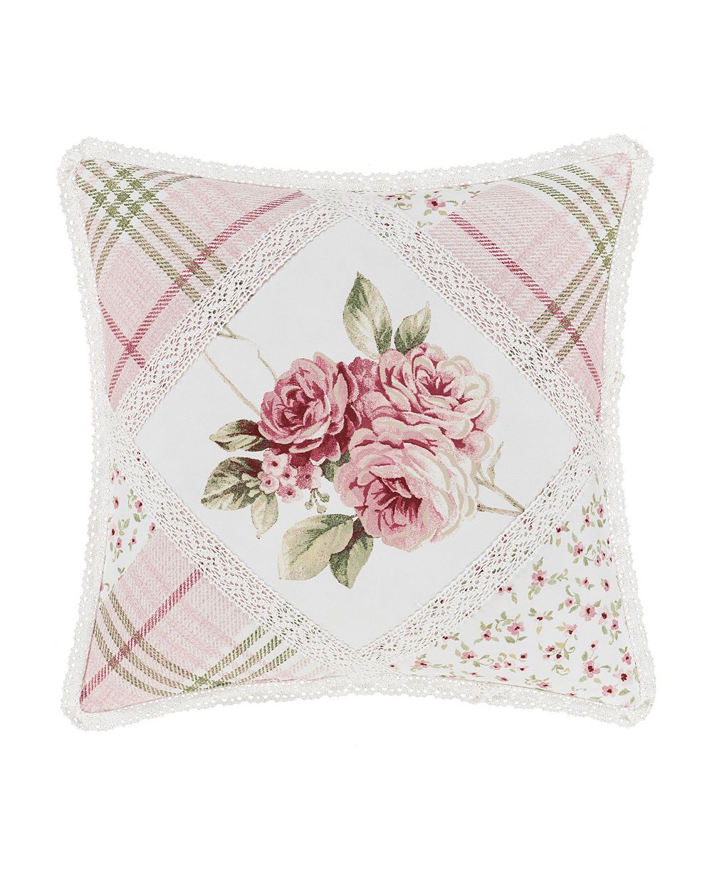 Royal Court Bungalow Patchwork Floral Decorative Pillow, 16" x 16"
