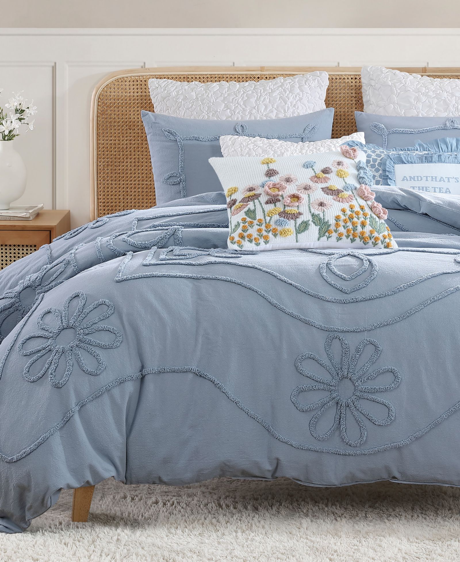 CHF Retro Scroll 3-Pc. Duvet Cover Set, Full/Queen