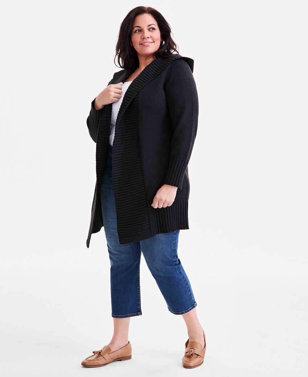 Кардиган Style & Co Plus Size с капюшоном
