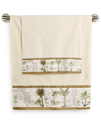 Вафельное полотенце Avanti Colony Palm Tree Bordered Cotton 16" x 30"