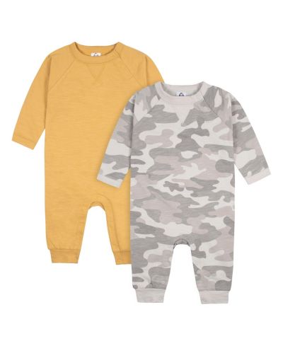 Детский комбинезон Gerber для мальчиков с рукавами реглан, упаковка из 2 шт.