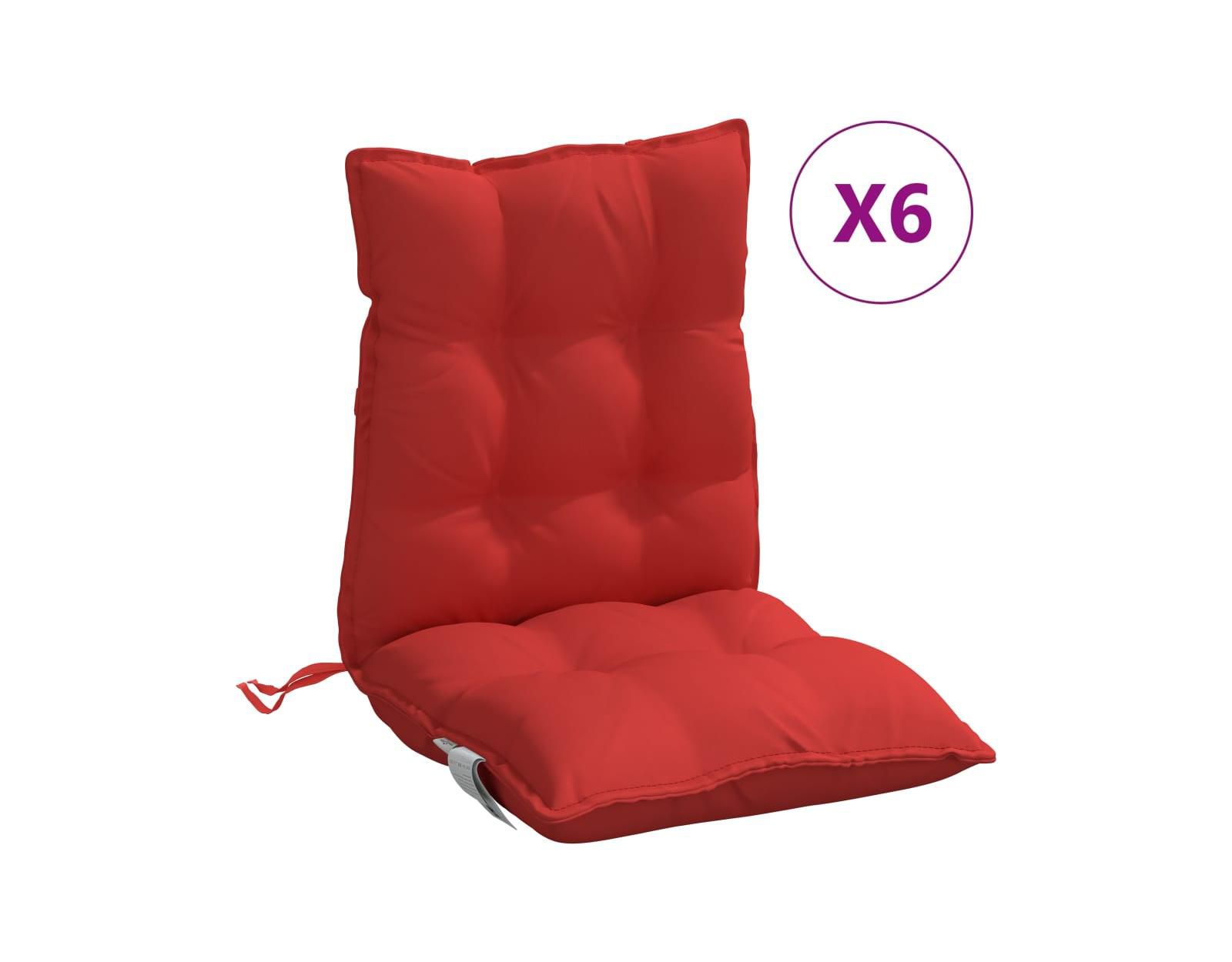 Низкоспиночные подушки для стульев vidaXL 6 шт Oxford Fabric