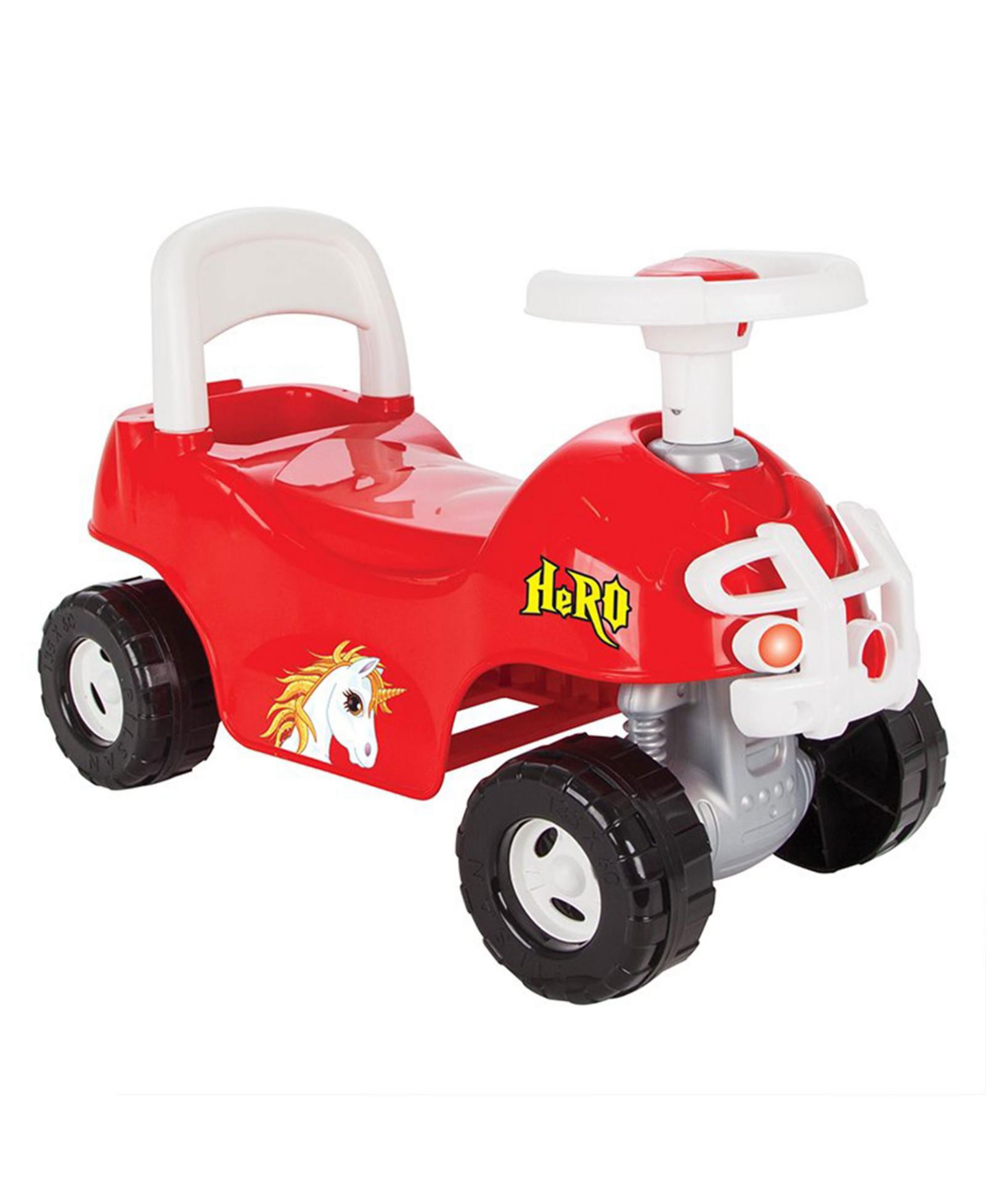 Детская игрушка Pilsan Hero ATV Pedalless Ride On с рожком, красная