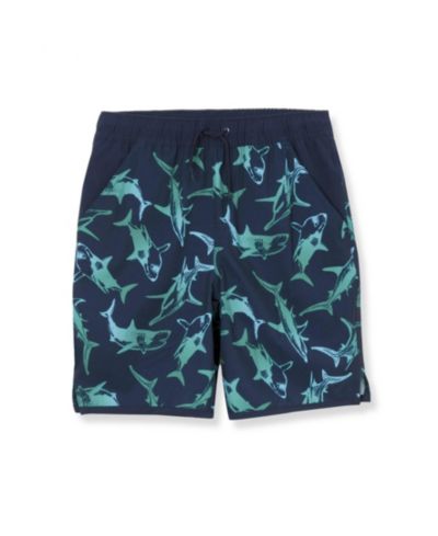 Lands' End Детские плавки для плавания из эластичной ткани, устойчивой к хлору