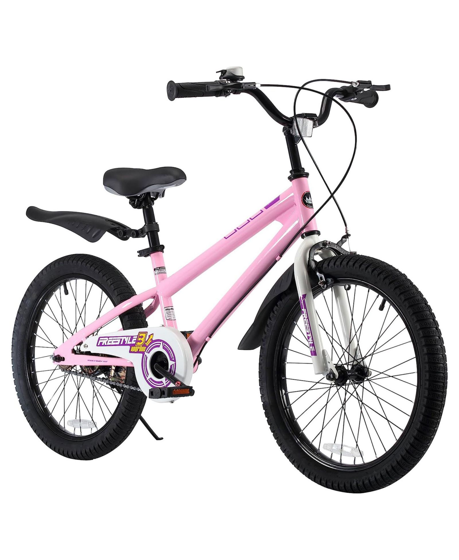 Детский велосипед Royalbaby Freestyle 20 дюймов, стальной каркас, стиль BMX, для детей от 7 лет