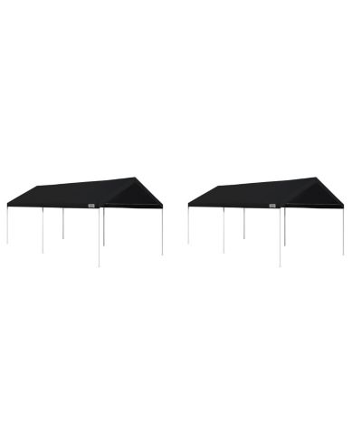 Caravan Canopy Набор мгновенных тентов Domain 10 x 20 Foot, черный (2 шт)