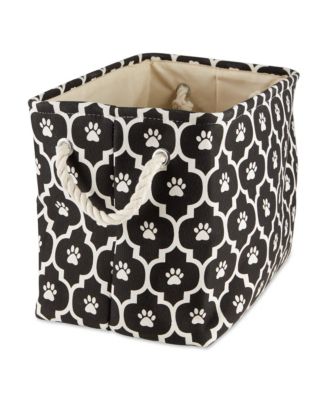 Bone Dry Collapsible Pet Storage Bin Lattice Paw Print