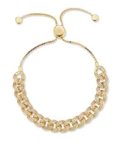 Rachel Zoe Sterling Baguette Curb Bracelet