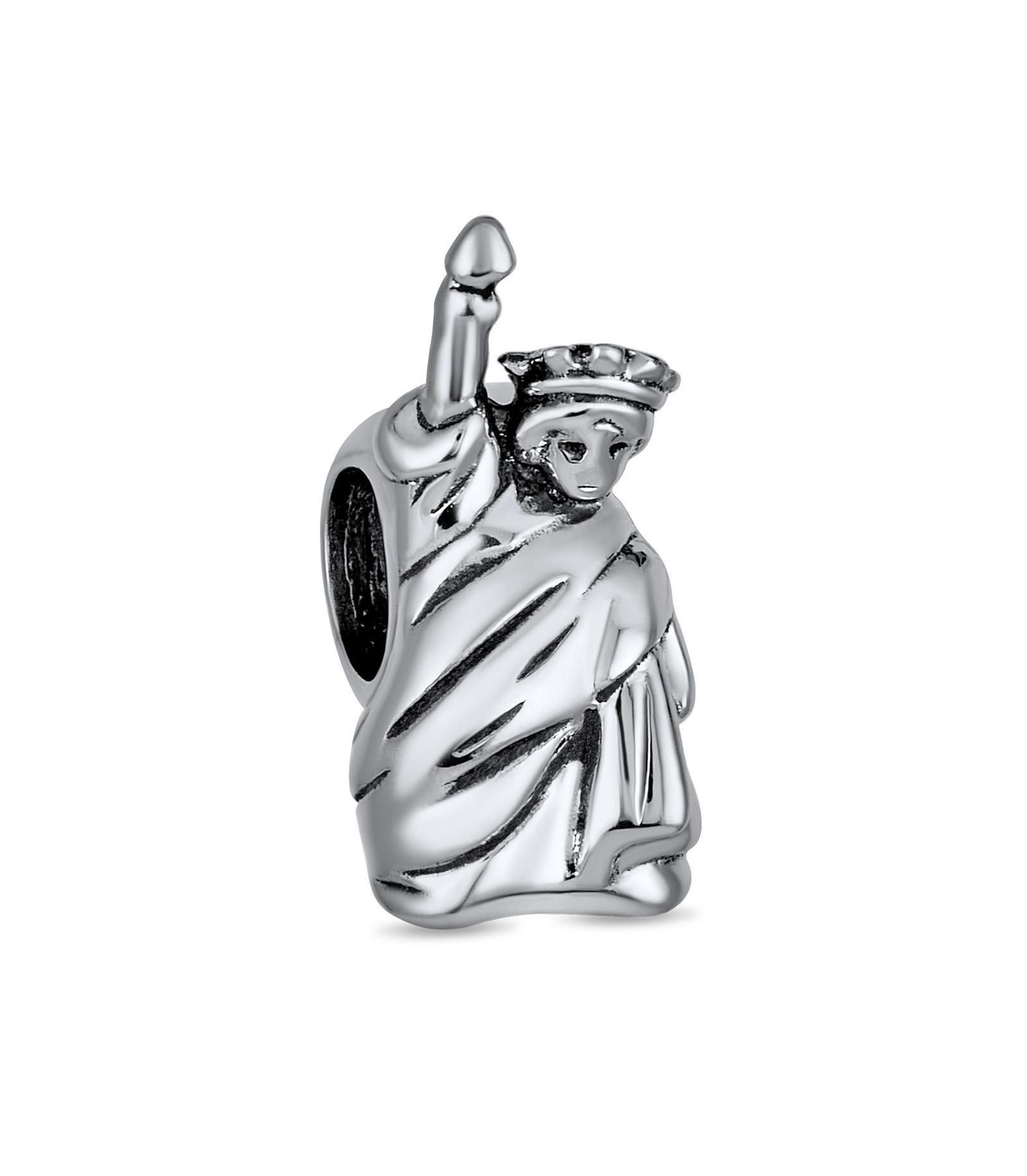 Bling Jewelry шарм Статуя Свободы из стерлингового серебра для браслета
