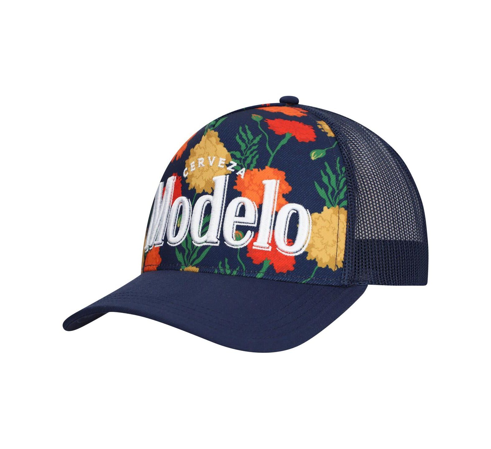 Мужская кепка Lids Navy Modelo A-Frame Floral Trucker с регулировкой