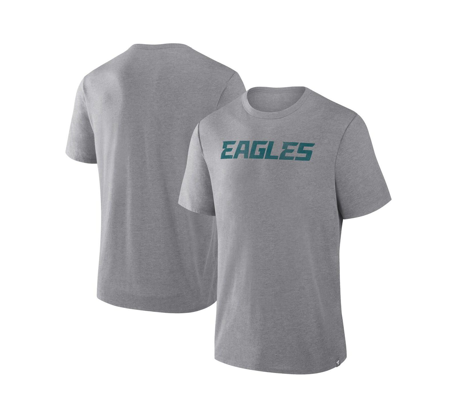 Футболка Fanatics Men's Heather Gray Philadelphia Eagles Tri-Blend