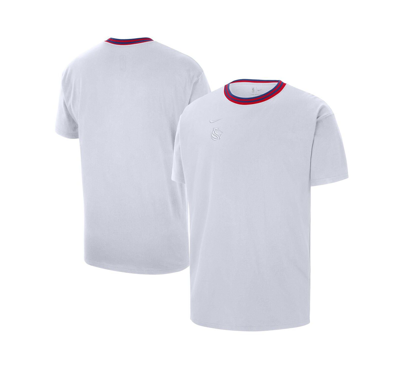 Nike Men's White Sacramento Kings City Edition Courtside Premium T-Shirt