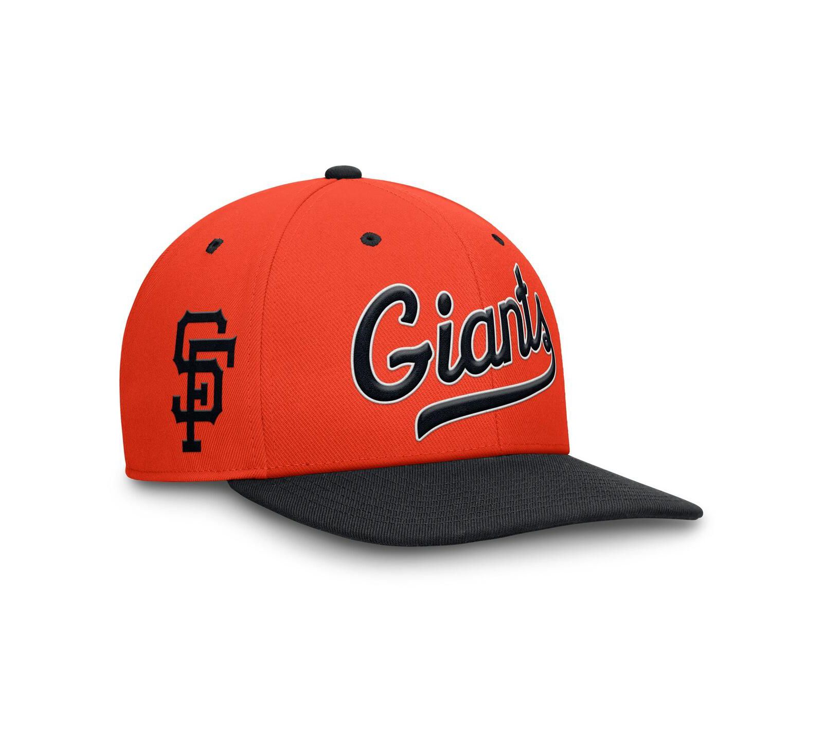 Мужская кепка Nike San Francisco Giants Cooperstown Collection Pro Performance Snapback, оранжево-черная