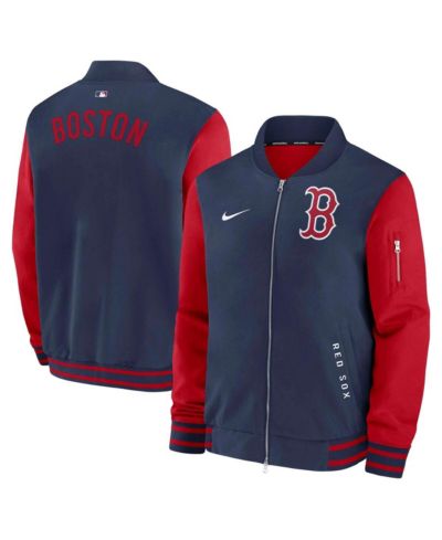 Мужская куртка Nike Navy/Red Boston Red Sox Authentic Collection Dugout Full-Zip Bomber