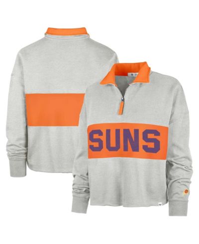 Женская куртка '47 Brand Phoenix Suns Breakthrough Remi с молнией на четверть, цвет Heather Gray