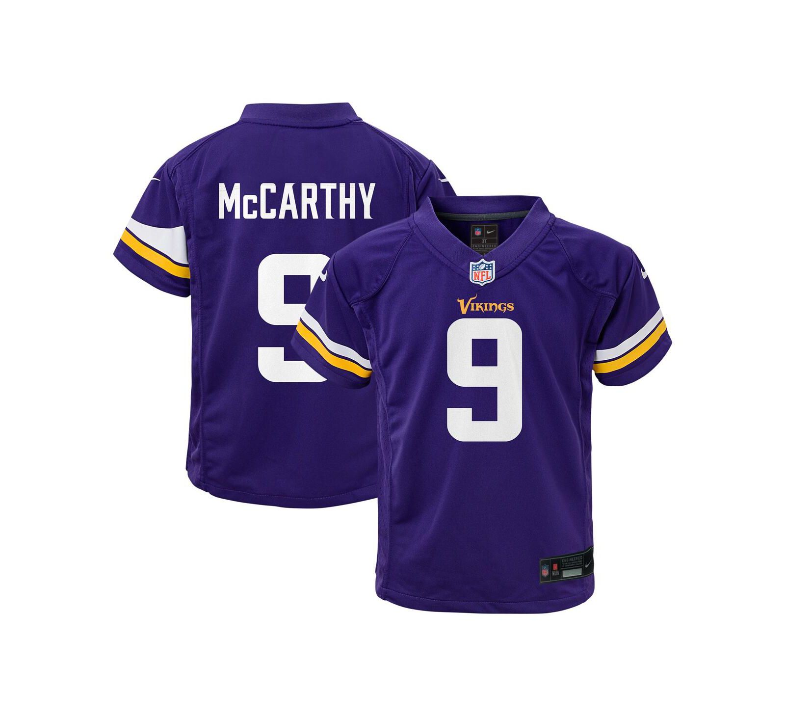 Nike Детская джерси J.J. McCarthy Minnesota Vikings Team Player Game Purple