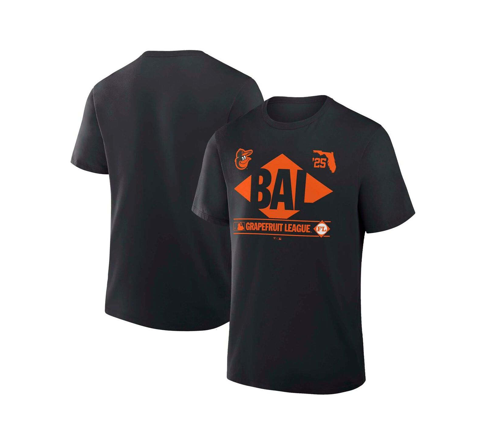 Fanatics Men's Black Baltimore Orioles 2025 Spring Training Grapefruit League True Icon T-Shirt