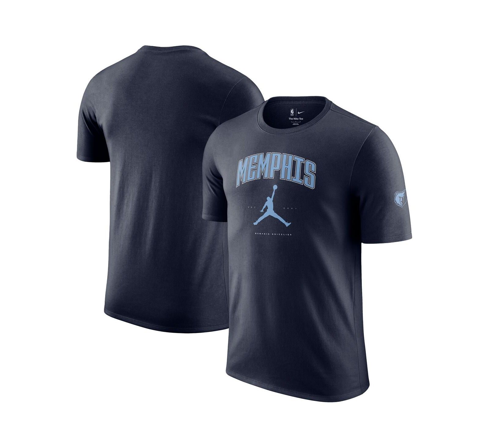 Jordan Men's and Women's Navy Memphis Grizzlies Essential Cities T-Shirt